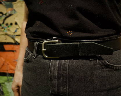 Ceinture en cuir rugged – Édition noire