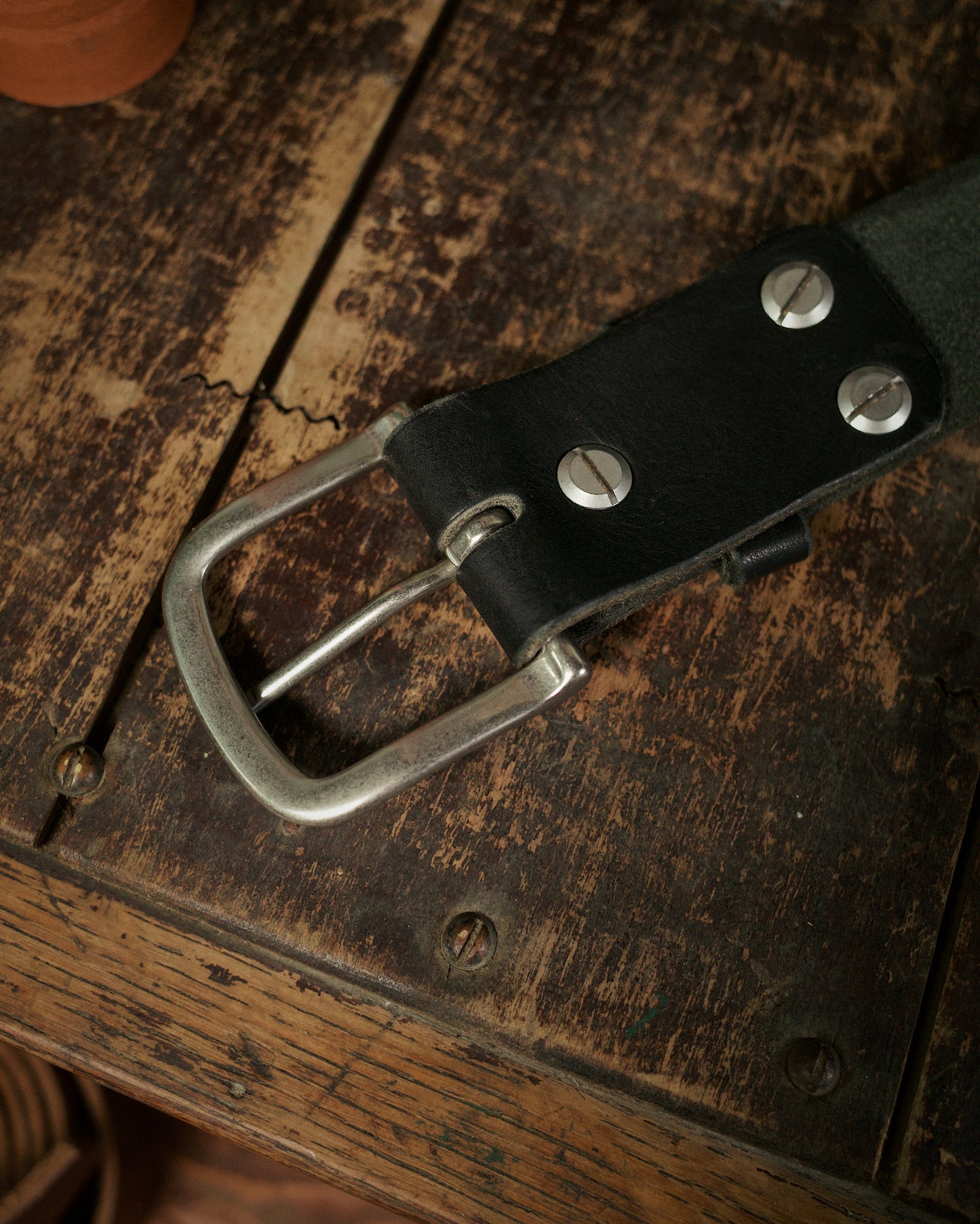 Ceinture en cuir rugged – Édition noire