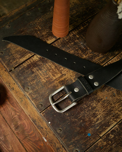 Ceinture en cuir rugged – Édition noire