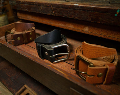 Ceinture en cuir rugged – Édition noire