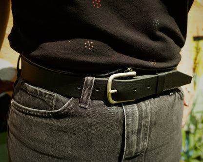 Ceinture en cuir rugged – Édition noire