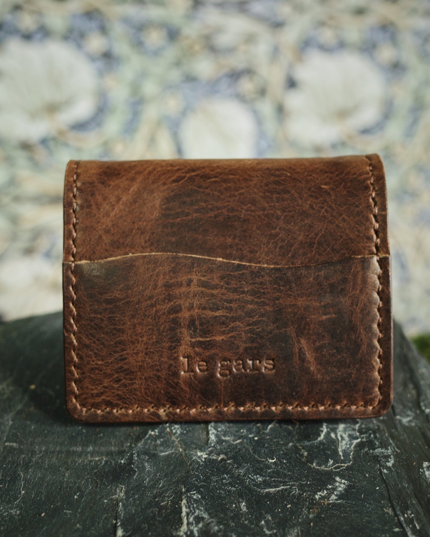HoMa Dark Brown Leather Wallet – Compact Horween Bifold