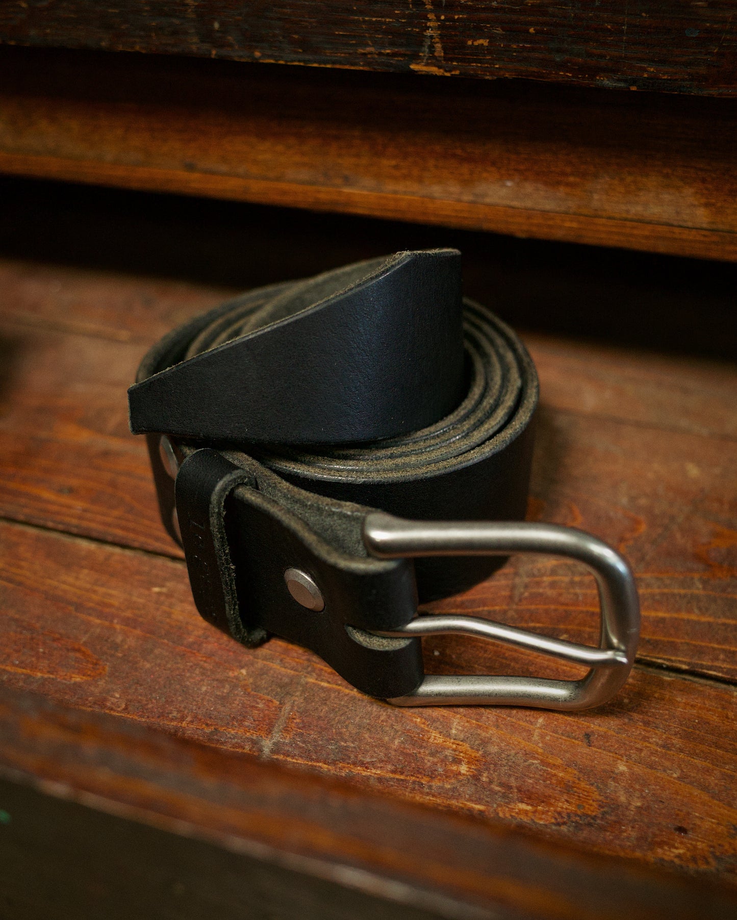 Ceinture en cuir rugged – Édition noire