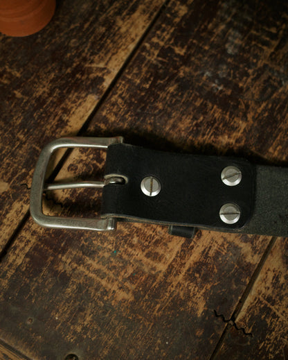 Ceinture en cuir rugged – Édition noire