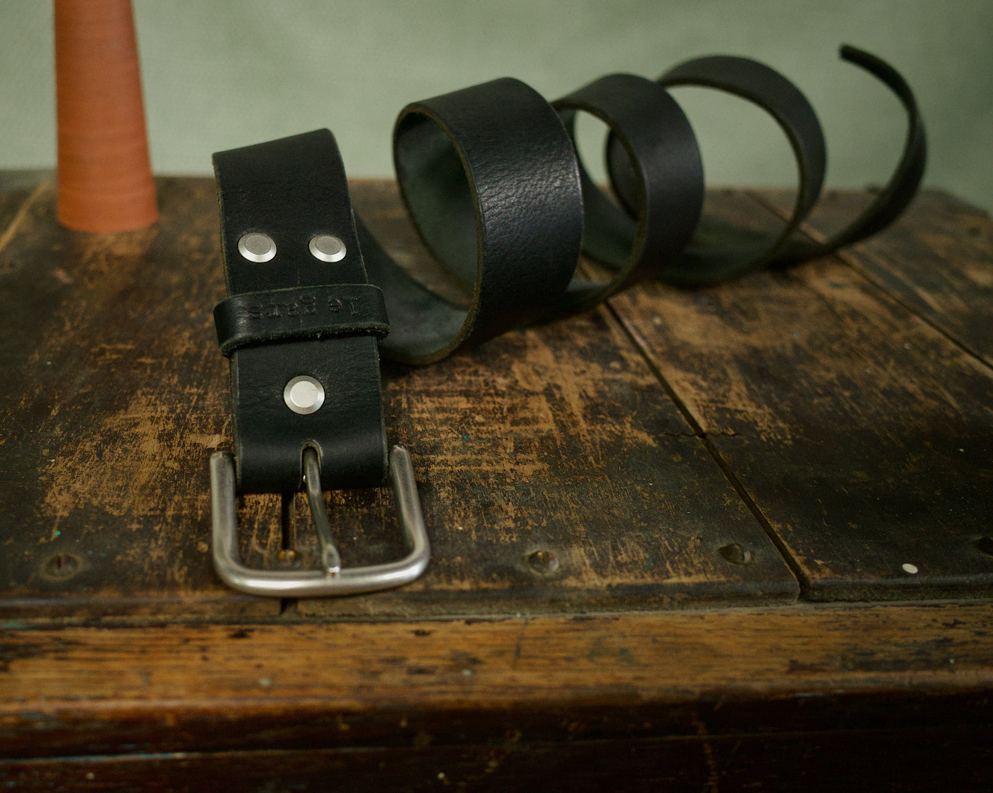 Ceinture en cuir rugged – Édition noire