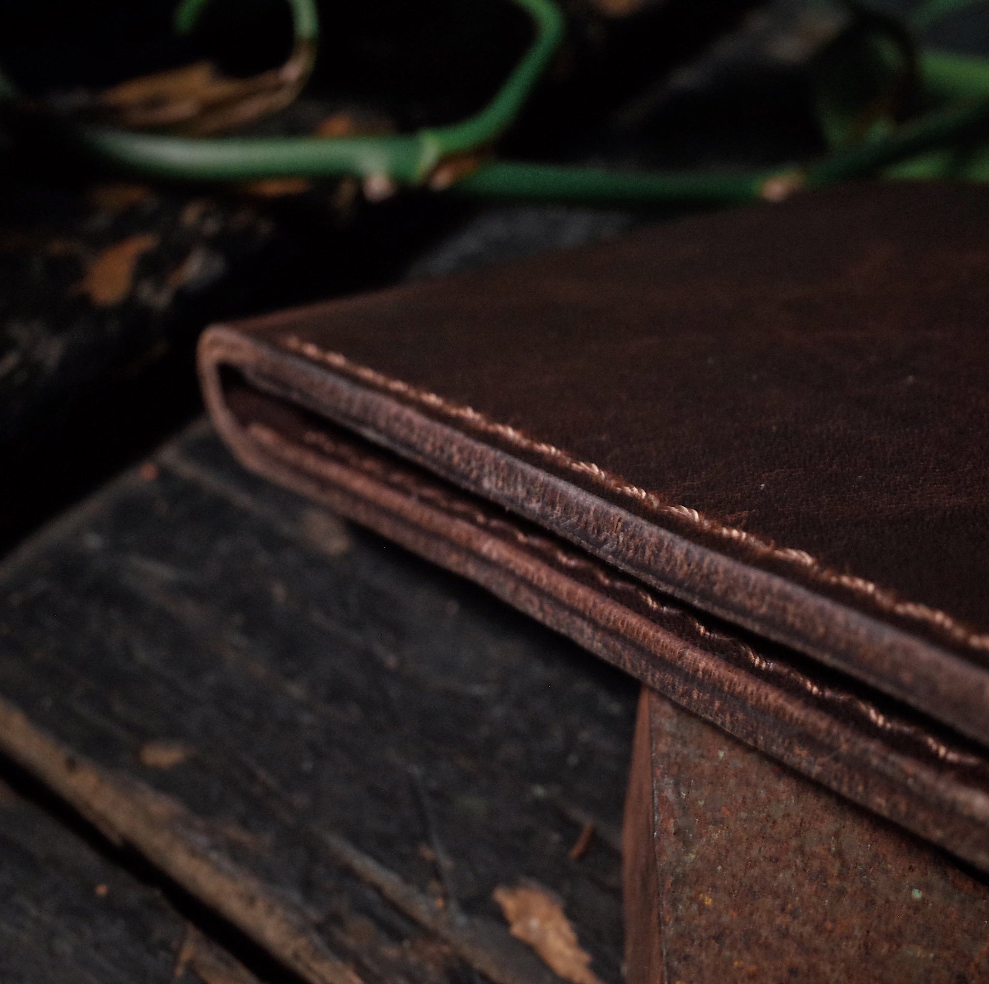 Luxury handcrafted dark-brown leather wallet with timeless appeal
