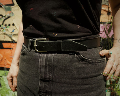 Ceinture en cuir rugged – Édition noire