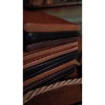 Load image into Gallery viewer, Dark brown Gaspé cardholder

