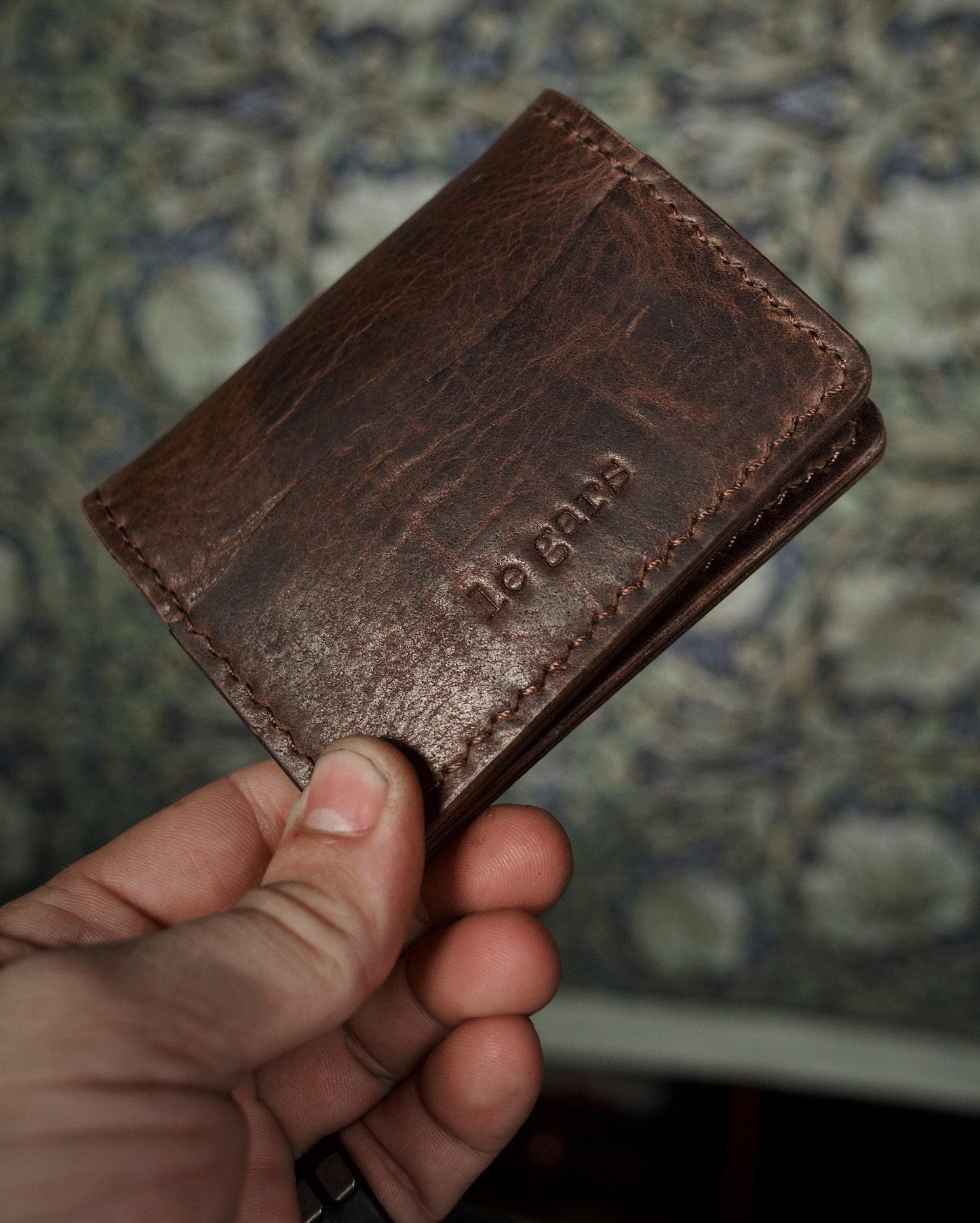 HoMa Dark Brown Leather Wallet – Compact Horween Bifold