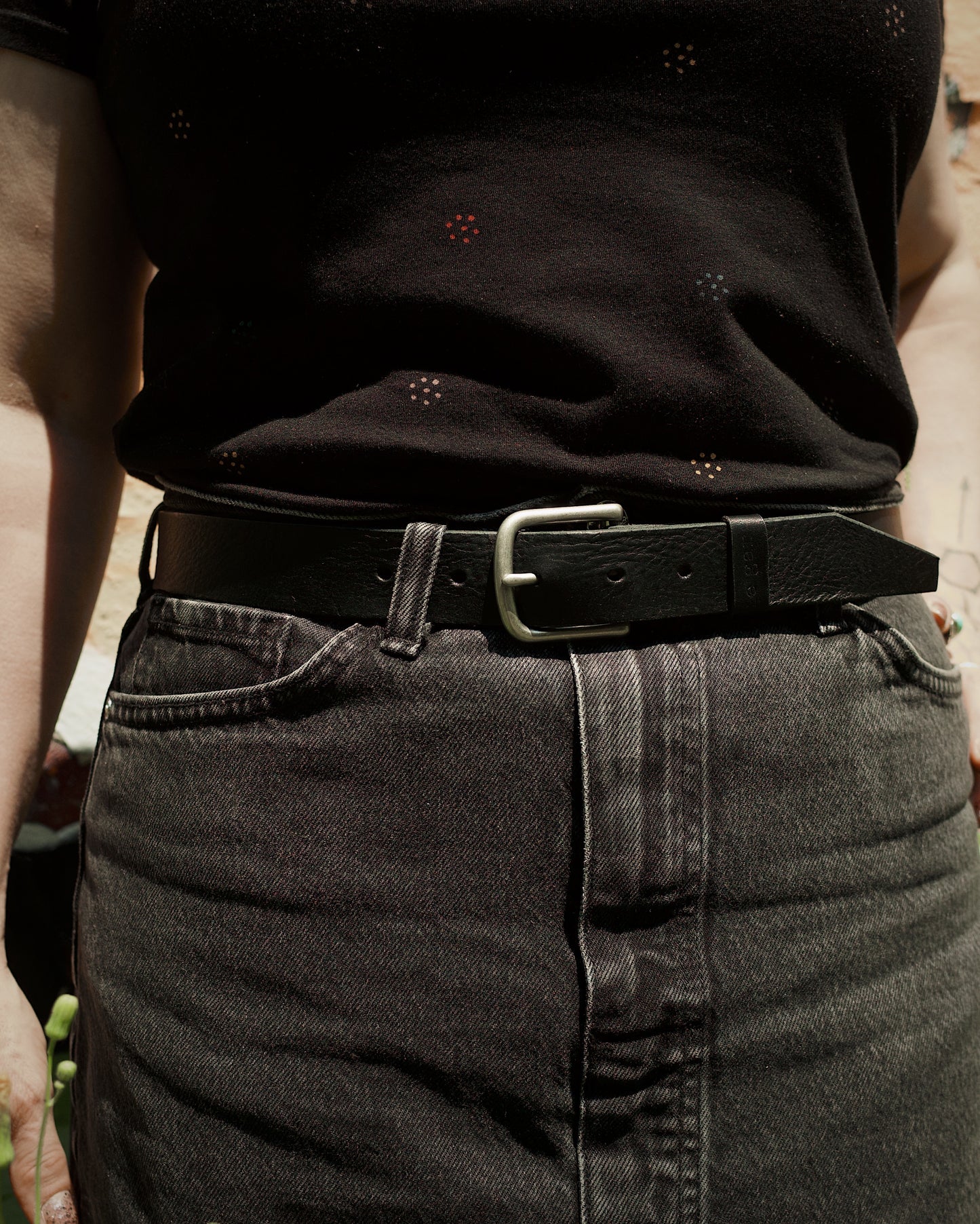 Ceinture en cuir rugged – Édition noire