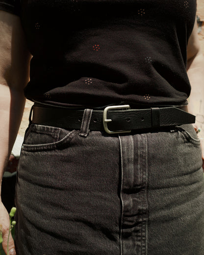 Ceinture en cuir rugged – Édition noire