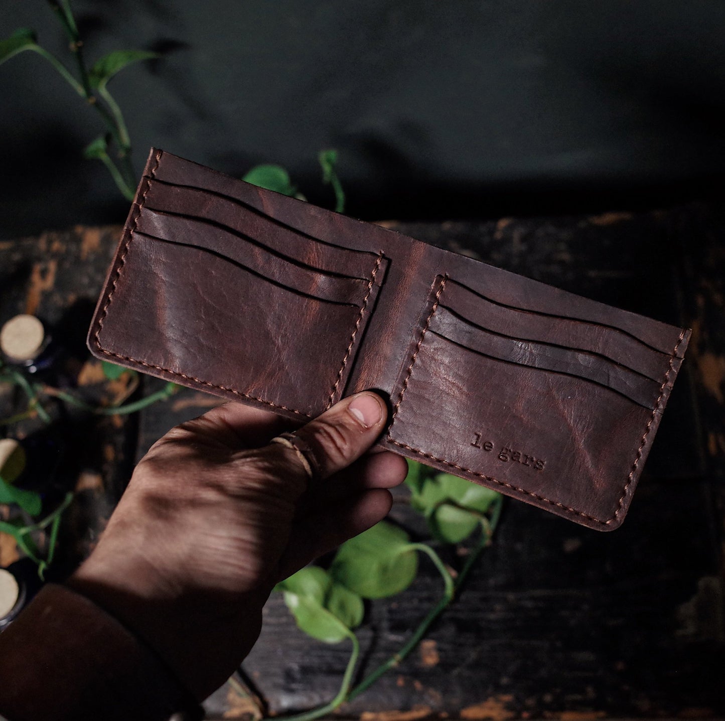 Stylish mocha leather wallet designed for modern style
