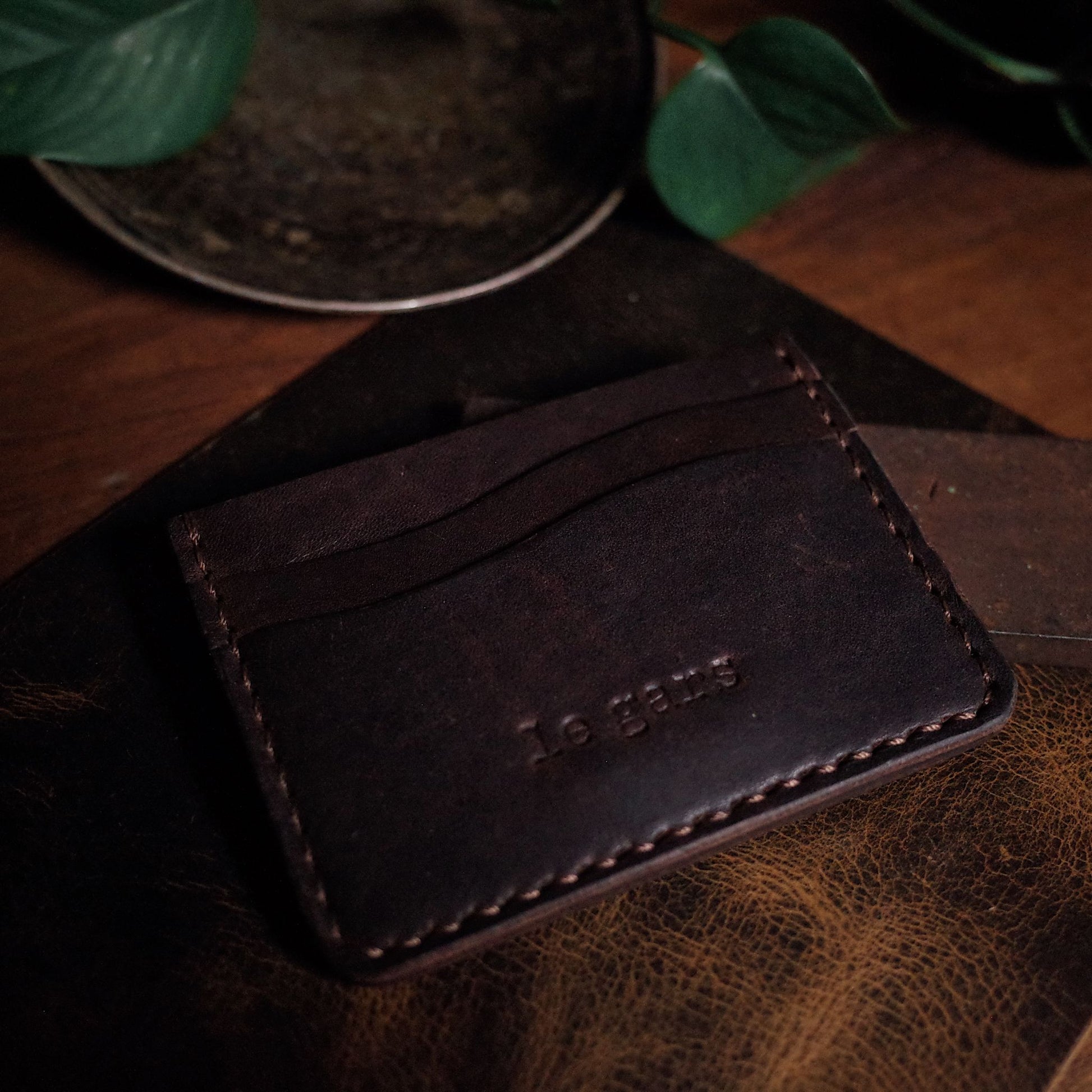 Classic chocolate brown leather wallet for daily essentials
