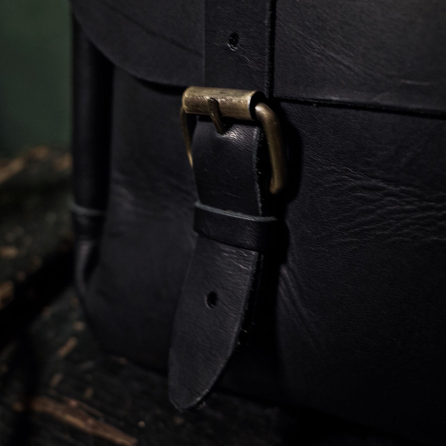 Genuine black leather shoulder bag designed for style and function
