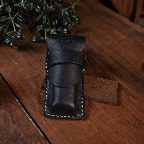 Handmade leather sheath for your favourite Opinel N°08.  Made from high quality Horween full grain veg-tan leather and all hand stitched.