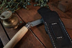 Charger l&#39;image dans la galerie, Handmade leather sheath for your favourite Opinel N°08.  Made from high quality Horween full grain veg-tan leather and all hand stitched.

